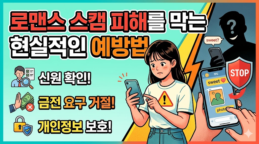 로맨스스캠 피해 예방 방법