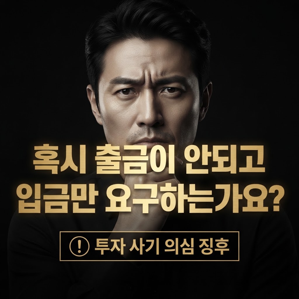 혹시 출금이 안되고 입금만 요구하는가요